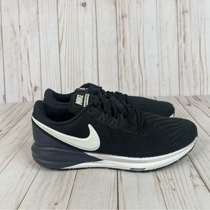 Nike Air Zoom Structure 22 Women Size 10 Black Running Shoe Sneakers AA1640-002